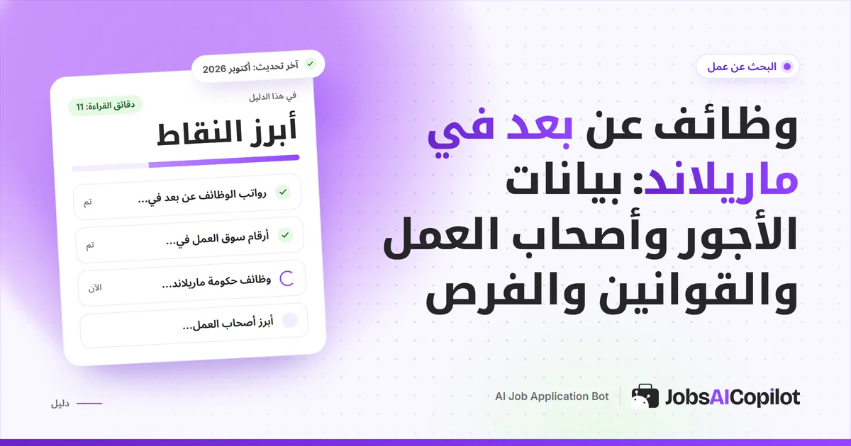 غلاف دليل وظائف عن بعد في ماريلاند: رادار وظائف يطابق وظيفتي محلل أمن سيبراني وخدمة عملاء