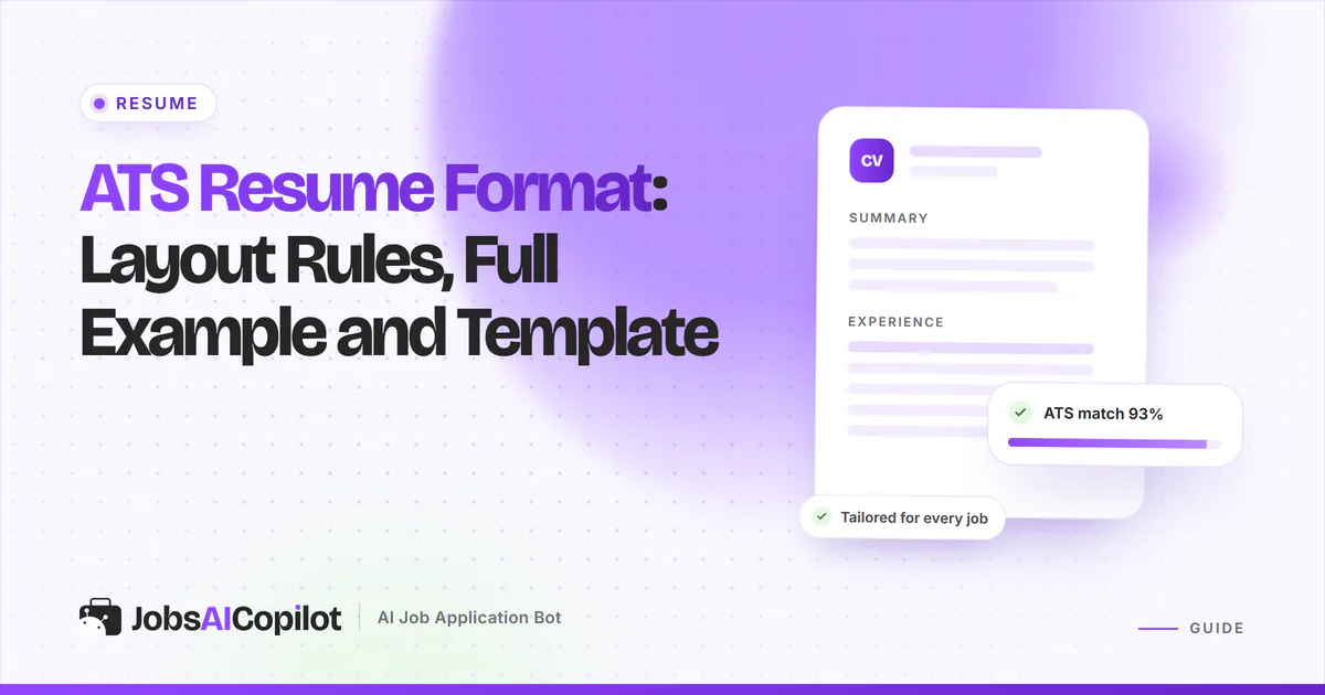 Single-column resume with standard headings beside a two-column resume whose text a parser mixes up