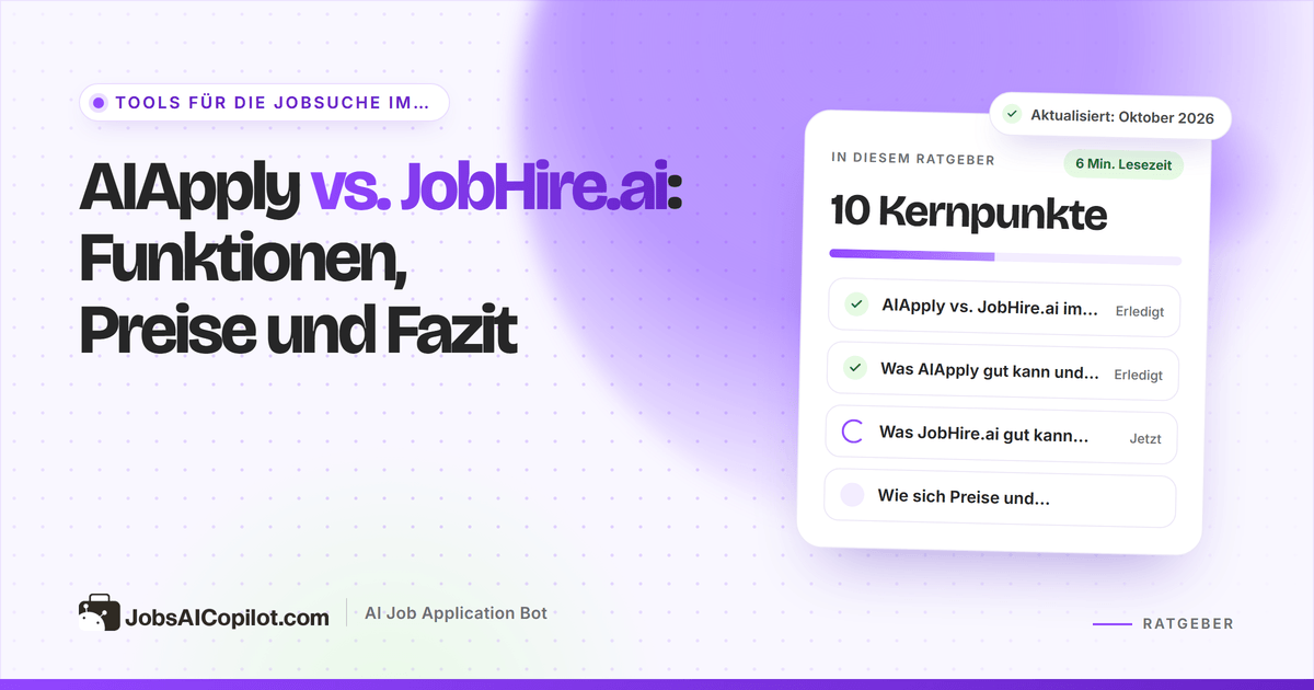 AIApply vs. JobHire.ai im Vergleich
