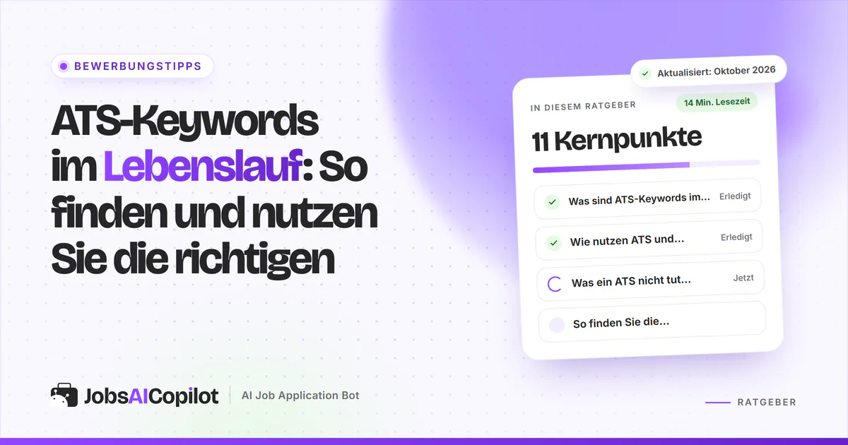 Stellenanzeige mit hervorgehobenen, wiederkehrenden Fähigkeiten, die dem Skills-Abschnitt eines Lebenslaufs zugeordnet sind