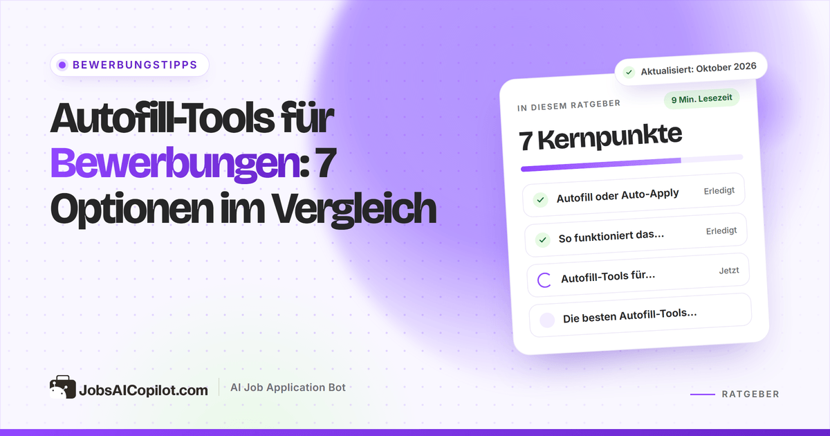 Autofill-Tools für Bewerbungen im Vergleich: Browser-Erweiterung füllt ein mehrseitiges Online-Bewerbungsformular aus