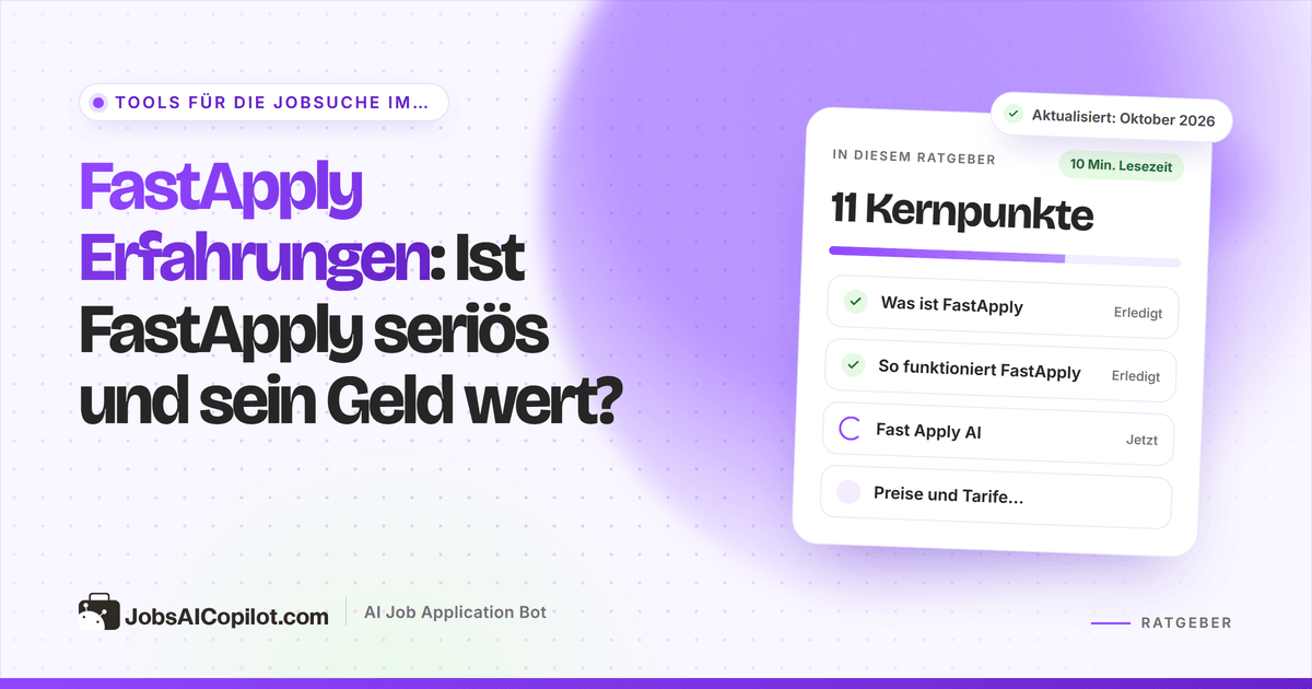 FastApply Erfahrungen 2026: Modi der Fast-Apply-AI-Erweiterung, Preise, Risiken und Nutzerbewertungen