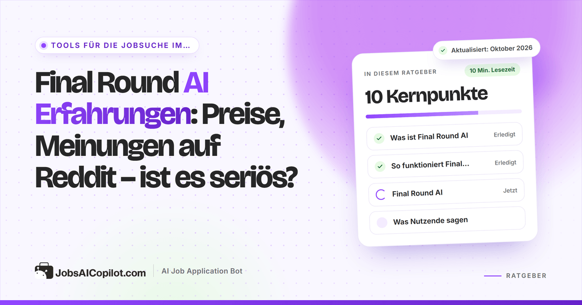 Final Round AI Erfahrungen 2026: Funktionen des Interview CoPilot, Preise und Feedback auf Reddit und Trustpilot