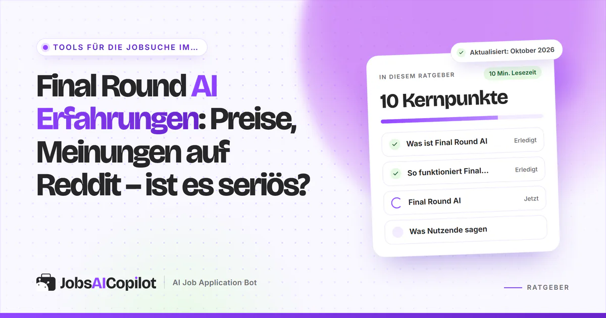 Final Round AI Erfahrungen 2026: Funktionen des Interview CoPilot, Preise und Feedback auf Reddit und Trustpilot