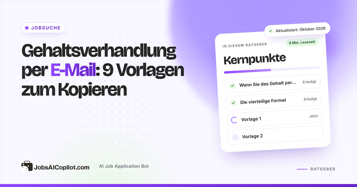 Laptop mit dem Entwurf einer E-Mail zur Gehaltsverhandlung mit einem Gegenangebot auf ein Jobangebot