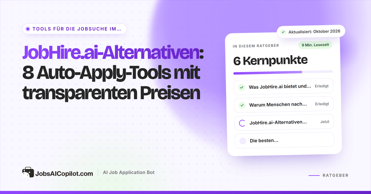 JobHire.ai-Alternativen im Vergleich nach Preisen, Erstattungen und Limits beim automatischen Bewerben