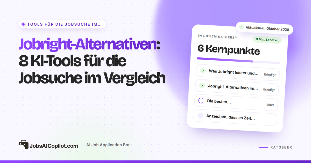Jobright-Alternativen im Vergleich: KI-Job-Matching, Autofill und Tools zum automatischen Bewerben