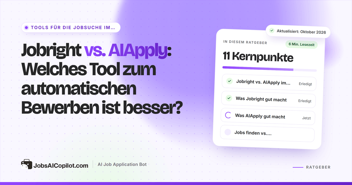 Jobright vs. AIApply im Vergleich