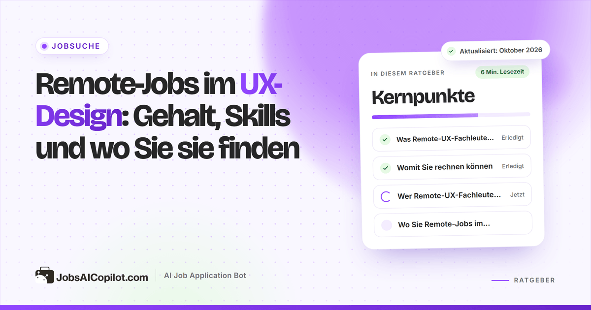 Remote-Jobs im UX-Design