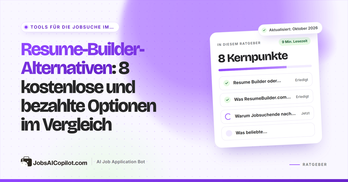 Resume-Builder-Alternativen: kostenlose und bezahlte Lebenslauf-Generatoren nach Preis und Verlängerung im Vergleich