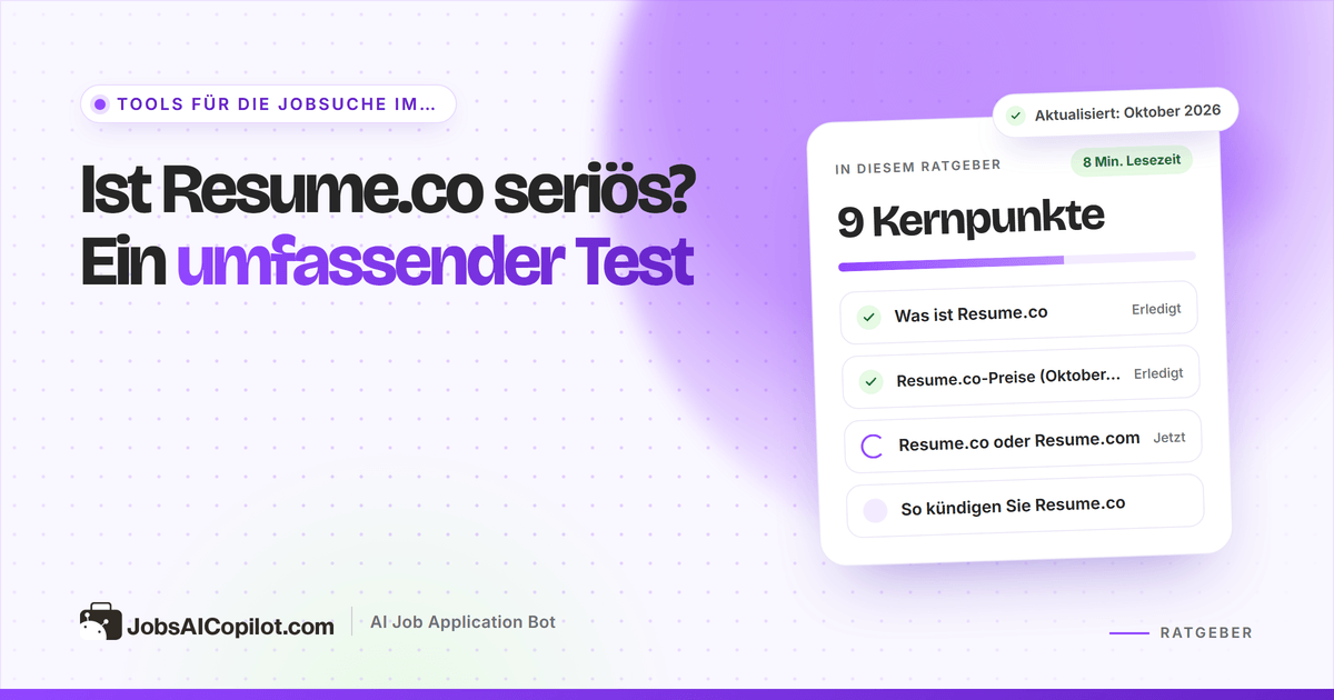 Ist Resume.co seriös? Test der Preise, der Kündigung und der Erstattungen von Resume.co