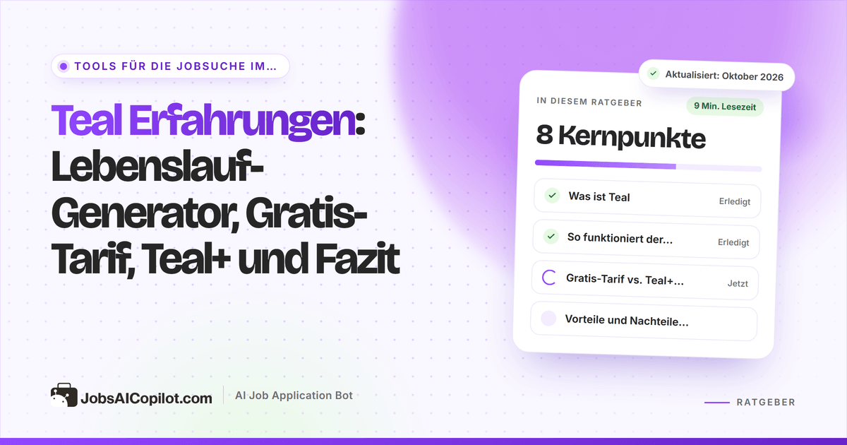 Teal Erfahrungen 2026: Gratis-Tarif vs. Teal+, Bewerbungstracker und Chrome-Erweiterung