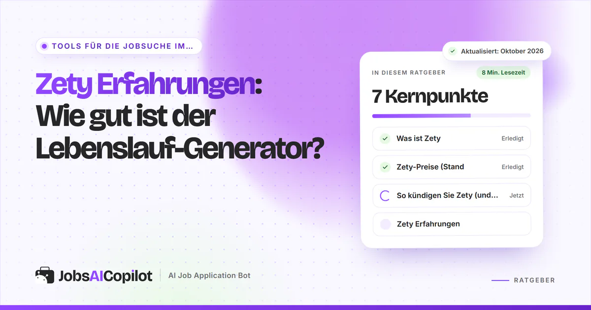 Zety Erfahrungen: Funktionen, Preise und Fazit zum Lebenslauf-Generator