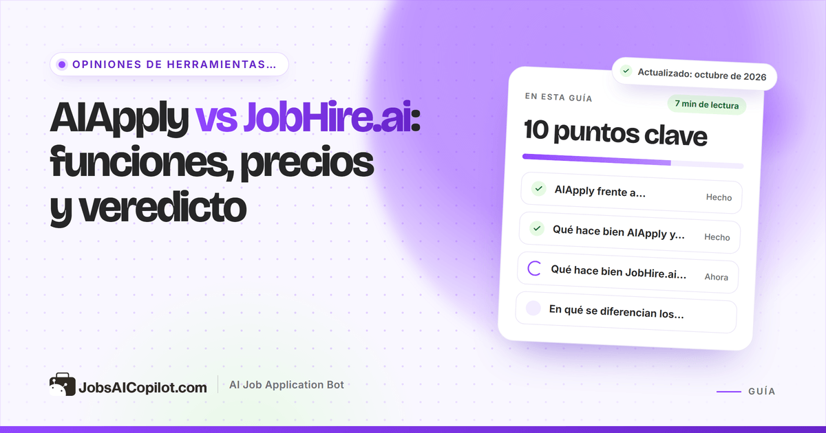 Comparativa de AIApply y JobHire.ai
