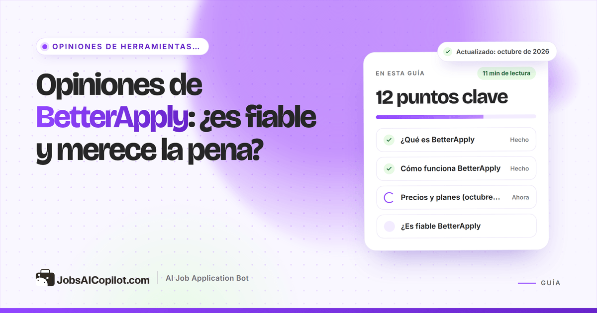 Opiniones de BetterApply 2026: funciones, precios, reembolsos y quejas de usuarios del servicio de postulación automática