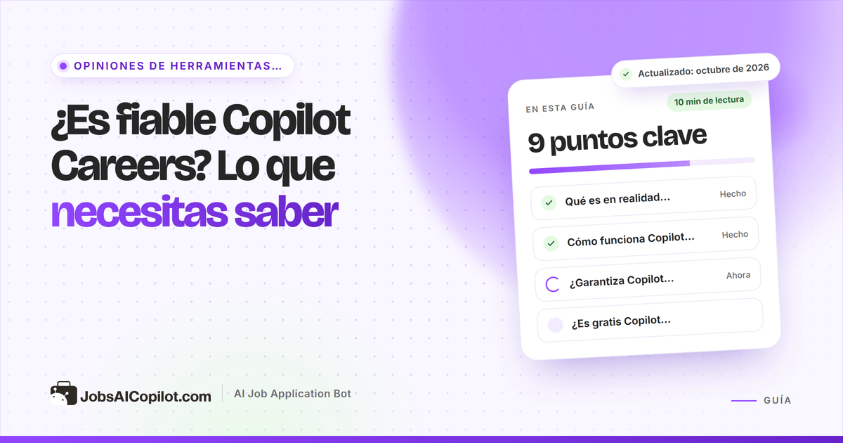 ¿Es fiable Copilot Careers? Análisis del portal de empleo gratuito para trabajadores por horas y de primera línea