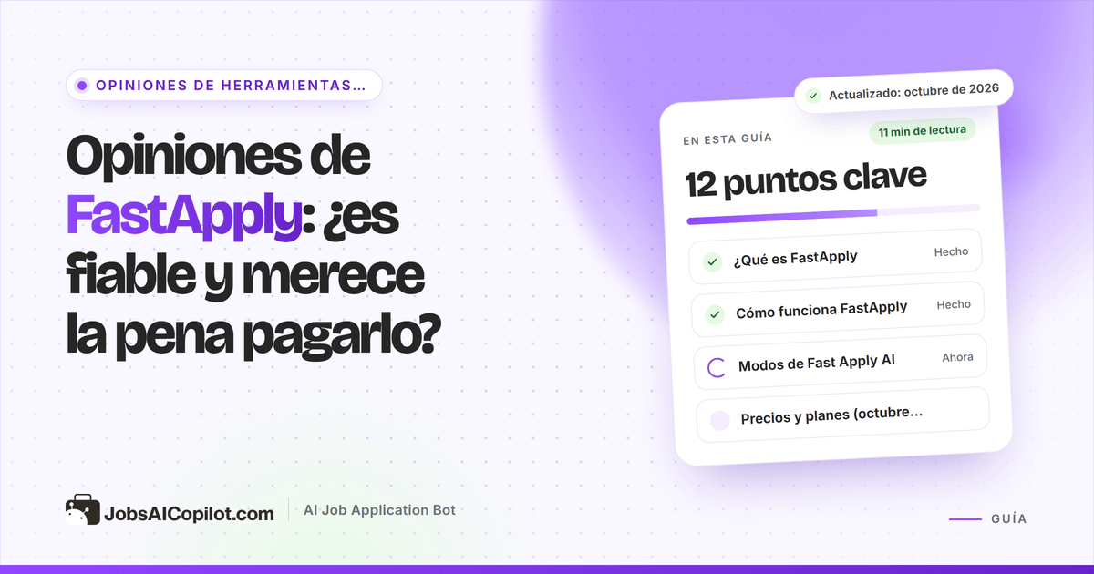 Opiniones de FastApply 2026: modos de la extensión Fast Apply AI, precios, riesgos y valoraciones de usuarios
