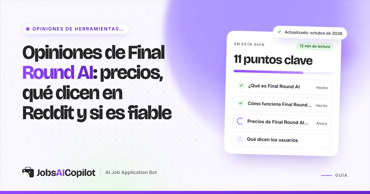 Opiniones de Final Round AI 2026: funciones de Interview CoPilot, precios y comentarios en Reddit y Trustpilot