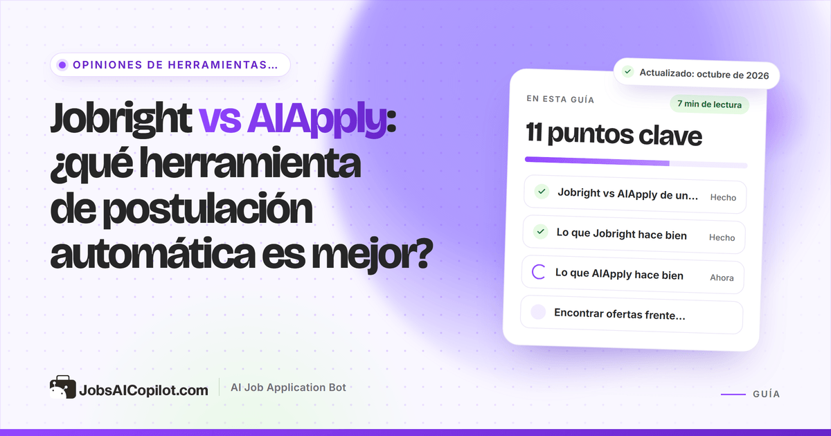 Comparativa de Jobright y AIApply