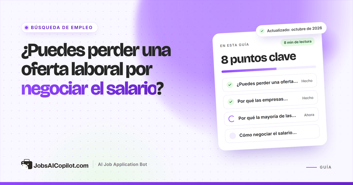 ¿Puedes perder una oferta laboral por negociar el salario? Riesgos, frases y qué hacer si la retiran
