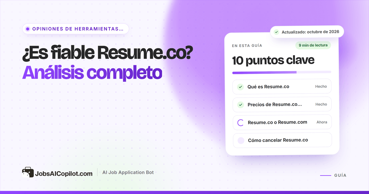 ¿Es fiable Resume.co? Análisis de sus precios, la cancelación y los reembolsos