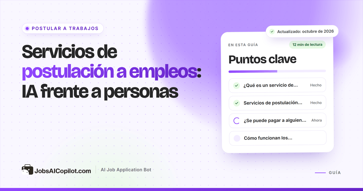 Servicios de postulación a empleos comparados: herramientas de IA frente a servicios gestionados por personas