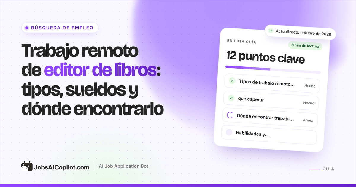 Trabajo remoto de editor de libros