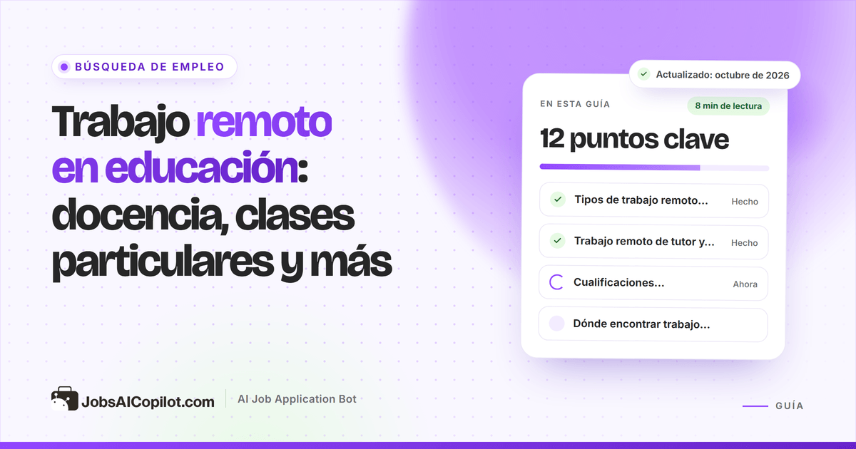 Trabajo remoto en educación