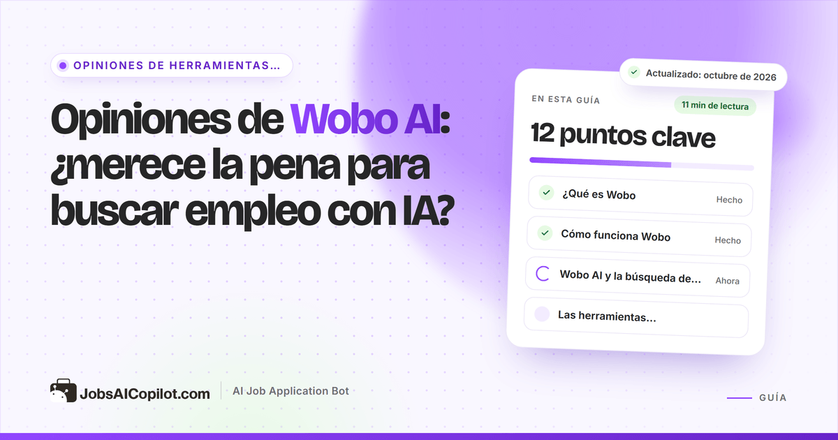 Opiniones de Wobo AI 2026: deslizar para postular, precios de Autopilot, opiniones de usuarios y alternativas