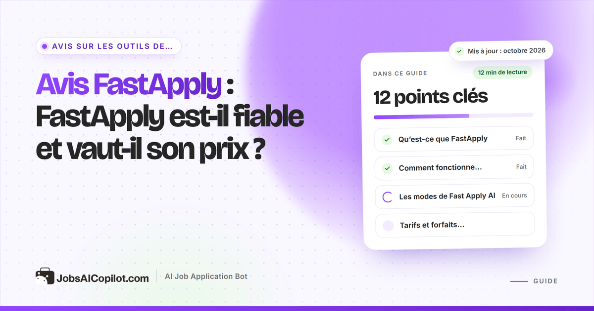 Avis FastApply 2026 : modes de l’extension Fast Apply AI, tarifs, risques et notes des utilisateurs
