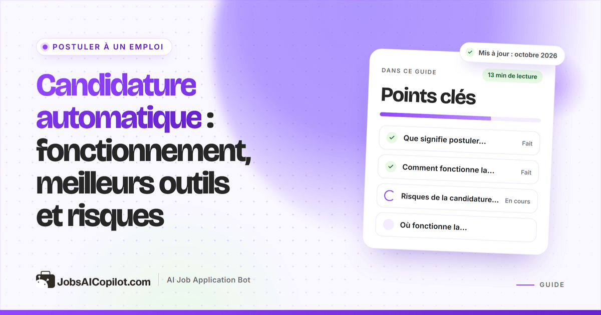 Candidature automatique : fonctionnement des candidatures automatisées, meilleurs outils et risques
