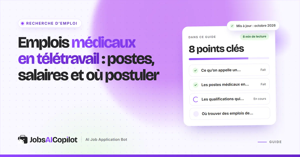 Emplois médicaux en télétravail : soins infirmiers, codage médical et transcription depuis chez soi