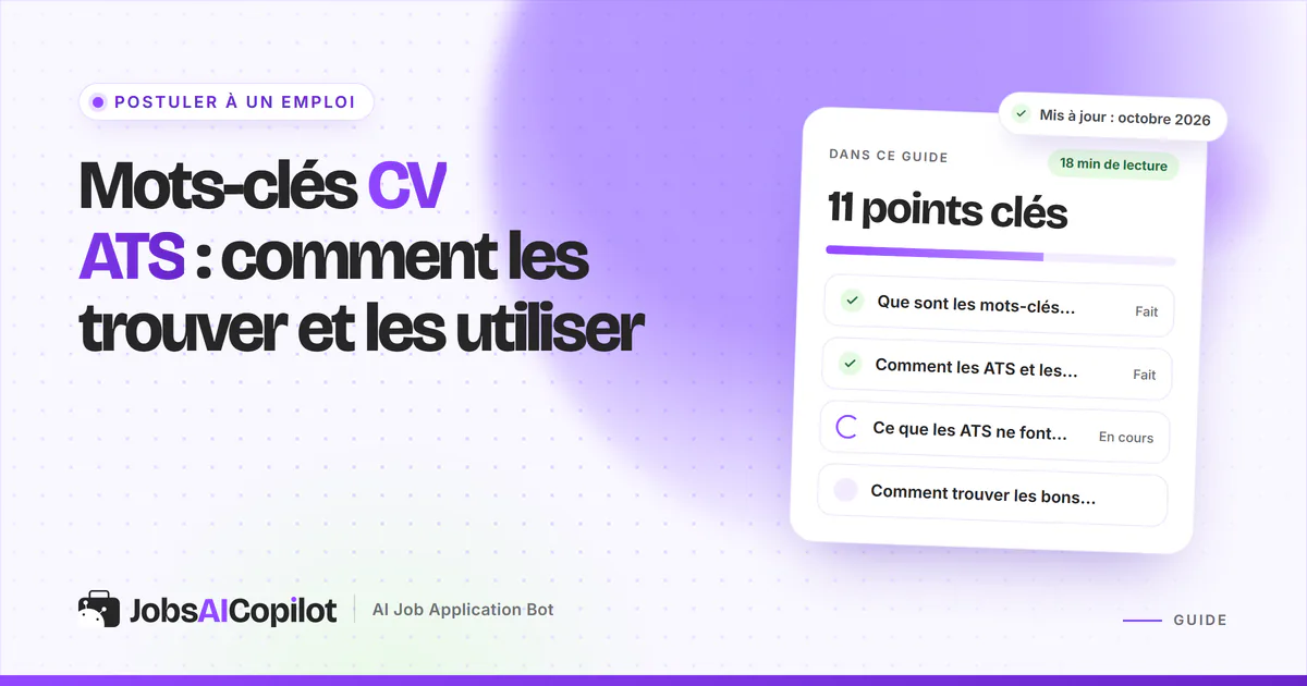 Offre d’emploi dont les compétences répétées sont surlignées et reportées dans la section compétences d’un CV