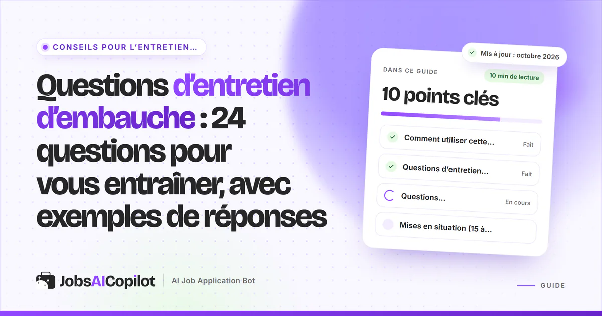 Candidat s’entraînant aux questions d’entretien avec des notes sur la méthode STAR et une liste d’exemples de réponses