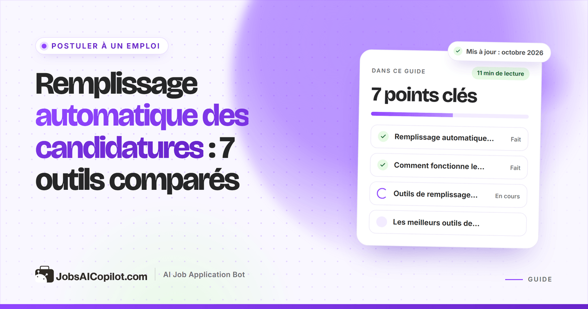 Remplissage automatique : une extension de navigateur remplit un formulaire de candidature en ligne de plusieurs pages
