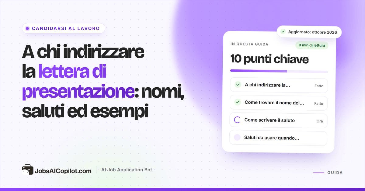 A chi indirizzare la lettera di presentazione: trovare il responsabile delle assunzioni e scegliere il saluto giusto