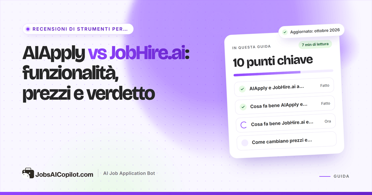 Confronto tra AIApply e JobHire.ai
