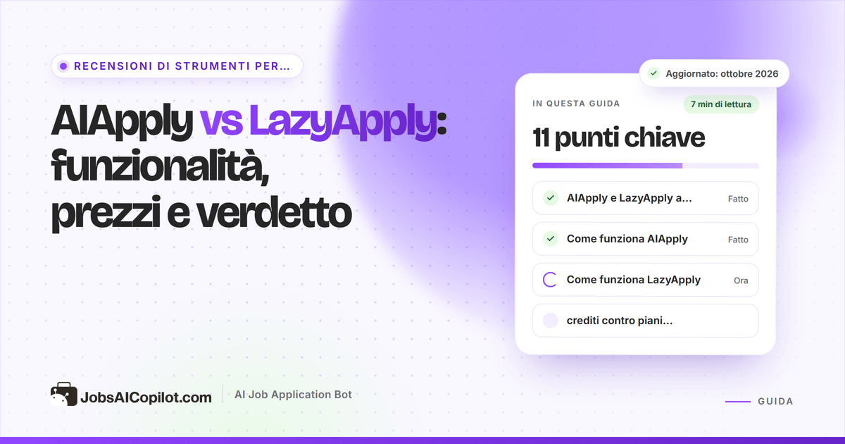 Confronto tra AIApply e LazyApply