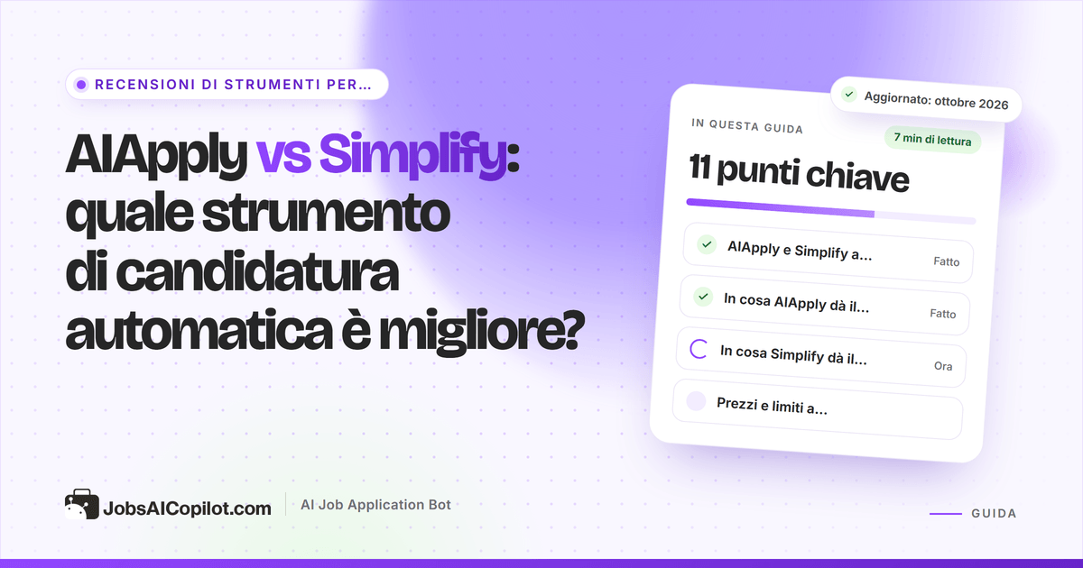 Confronto tra AIApply e Simplify