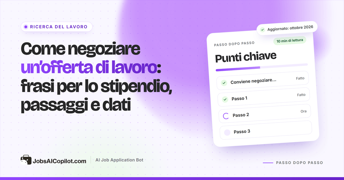 Candidato che esamina una proposta di assunzione scritta e prepara una controproposta con i dati retributivi di mercato