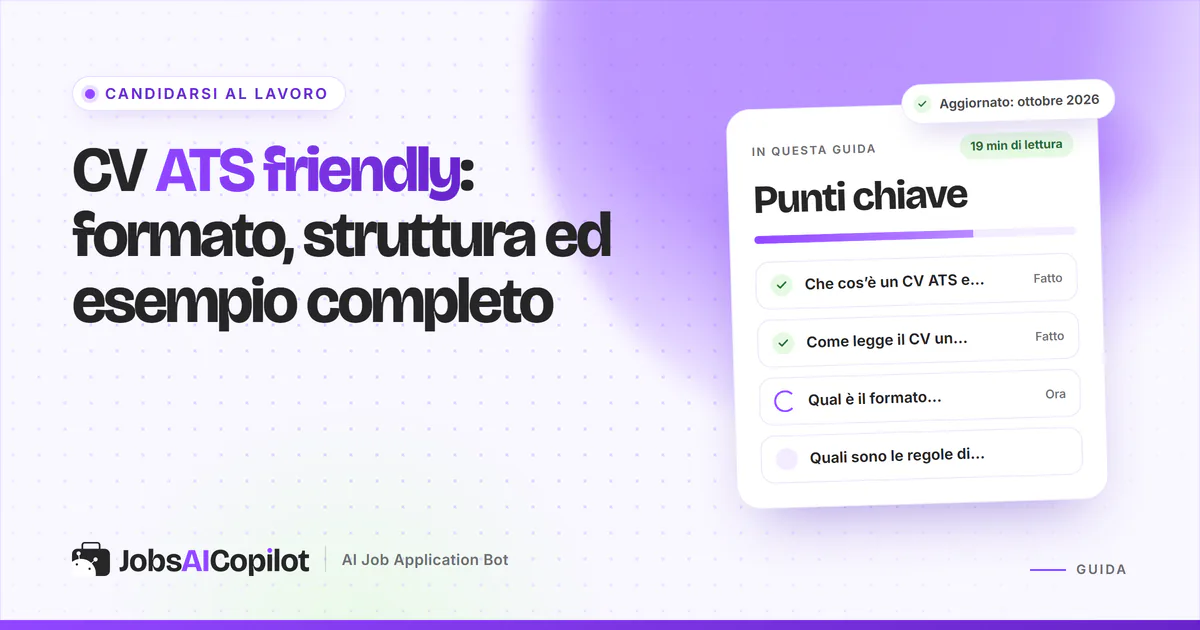 CV ATS: curriculum a colonna singola con titoli standard accanto a uno a due colonne che il software legge male