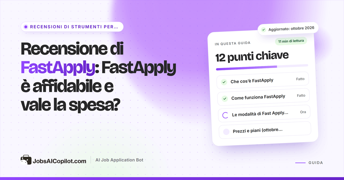 Recensione FastApply 2026: modalità dell’estensione Fast Apply AI, prezzi, rischi e valutazioni degli utenti