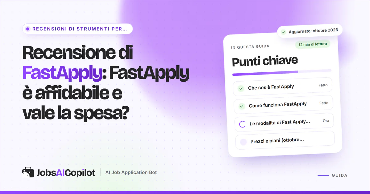 Recensione FastApply 2026: modalità dell’estensione Fast Apply AI, prezzi, rischi e valutazioni degli utenti