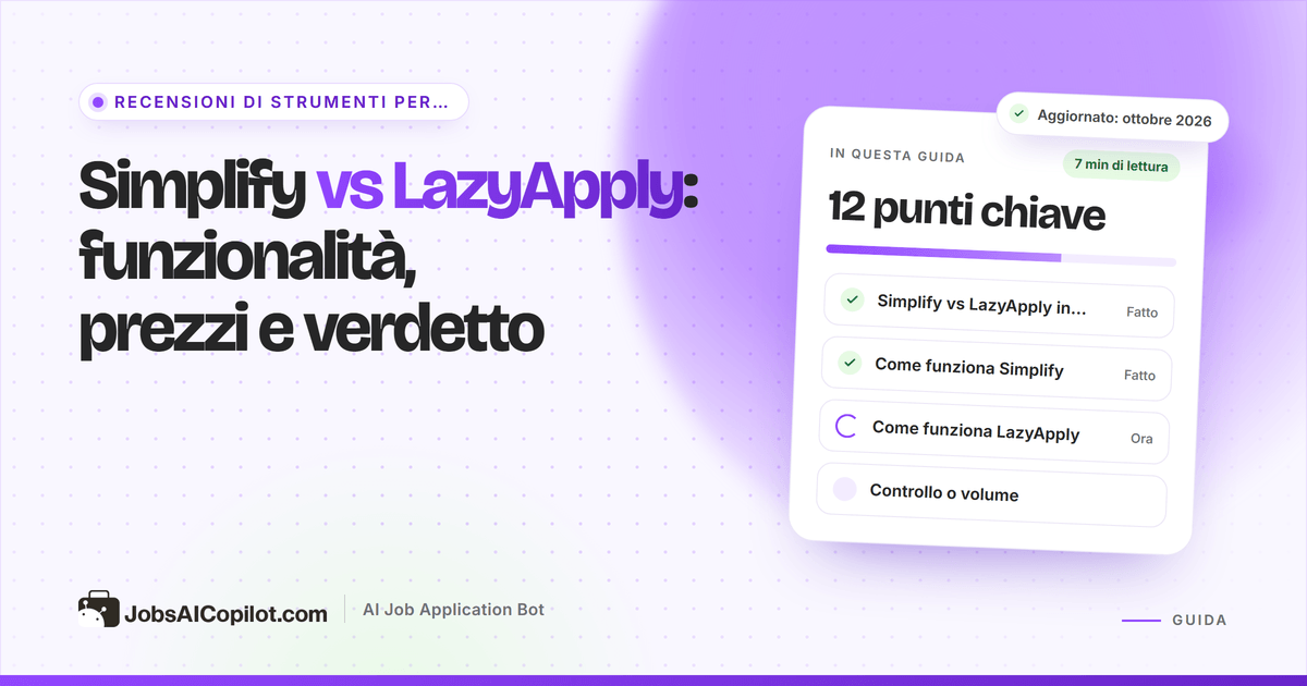 Confronto tra Simplify e LazyApply