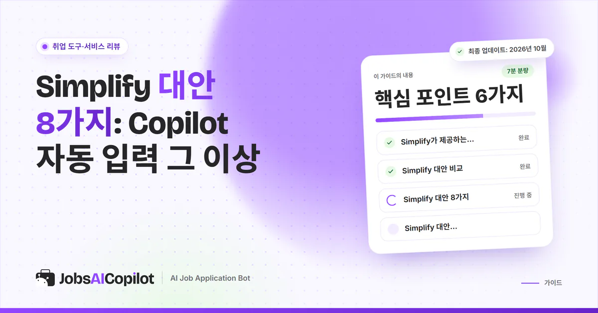 Simplify 대안 표지: Simplify의 기능과 한계, 대안 비교표, 함께 쓰는 법 체크리스트