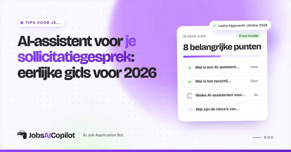 Kandidaat in een videogesprek die een live AI-copilot afweegt tegen oefenen met een oefengesprek