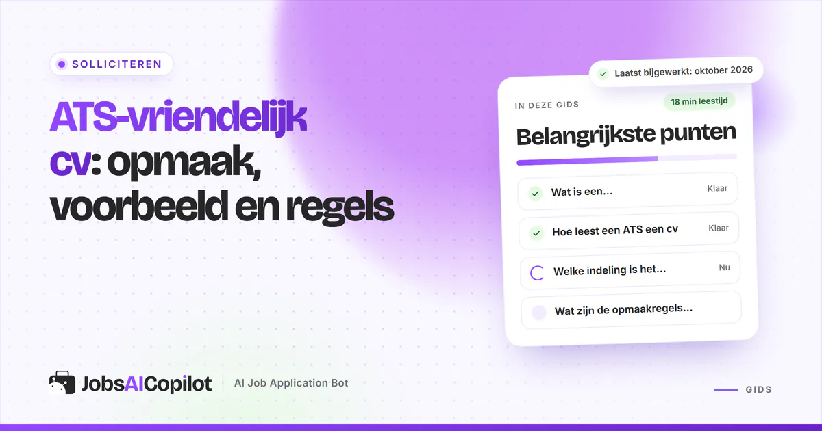 Cv met één kolom en vaste koppen naast een cv met twee kolommen waarvan de tekst door elkaar raakt in een ATS