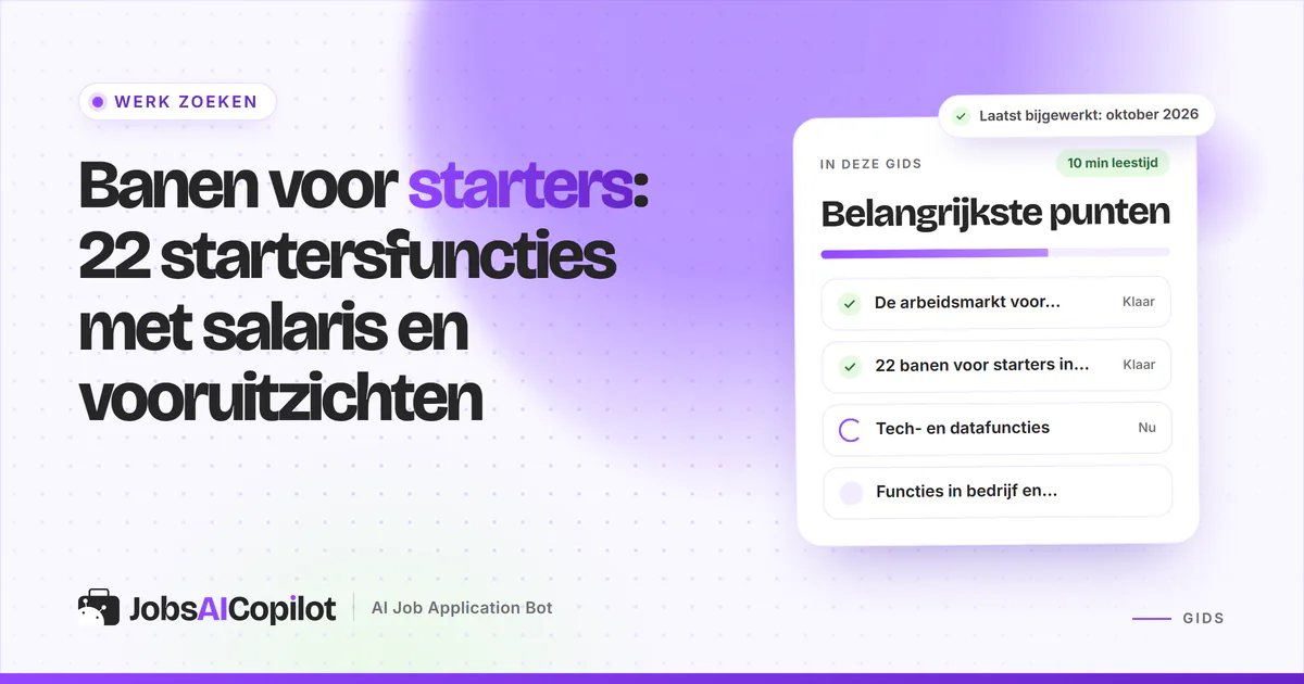 Pas afgestudeerden bekijken startersvacatures met salaris- en groeicijfers op een laptop
