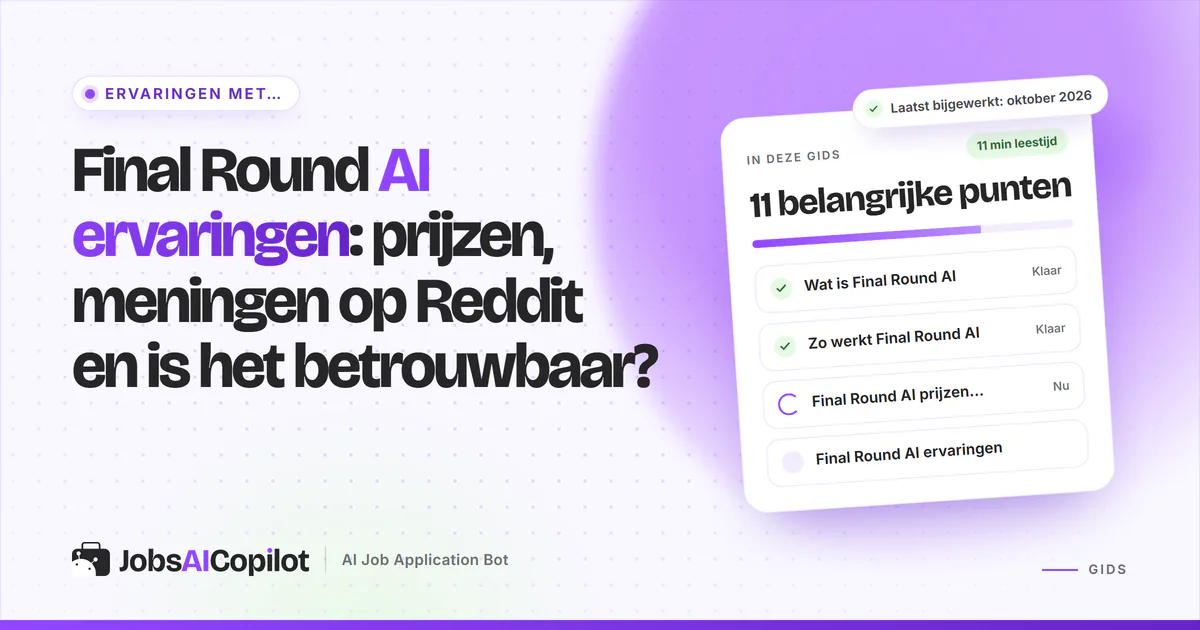 Final Round AI ervaringen 2026: functies van Interview CoPilot, prijzen en feedback op Reddit en Trustpilot