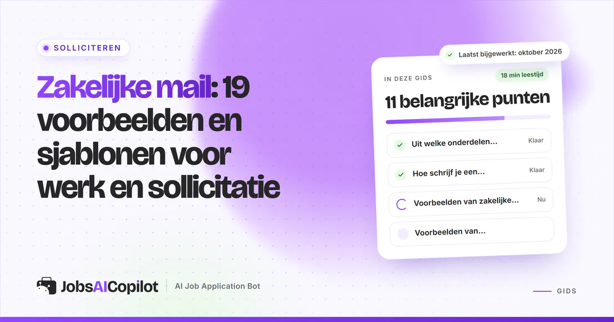 Laptop met een concept van een zakelijke mail: onderwerpregel, aanhef, korte tekst en afsluiting